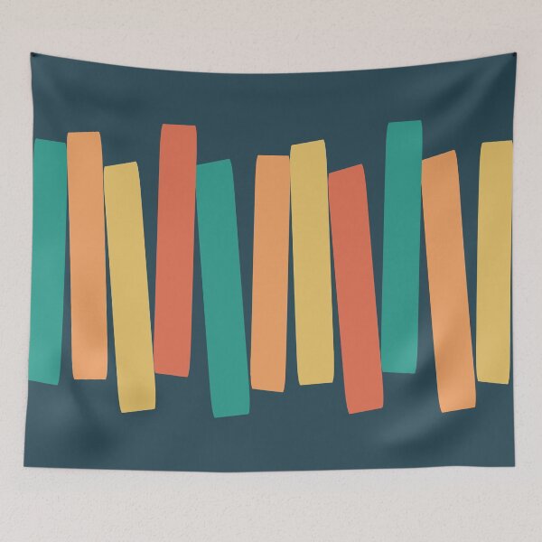 Item preview, Atomic Age Mid Century Modern Big Funky Blocks Teal, Orange, Yellow designed and sold by trdstudio.