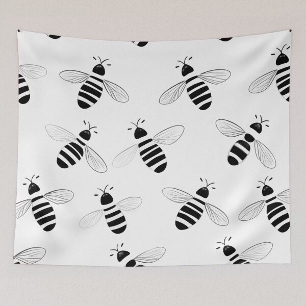 Item preview, Minimalism Bees Pattern  designed and sold by GrinGalore.