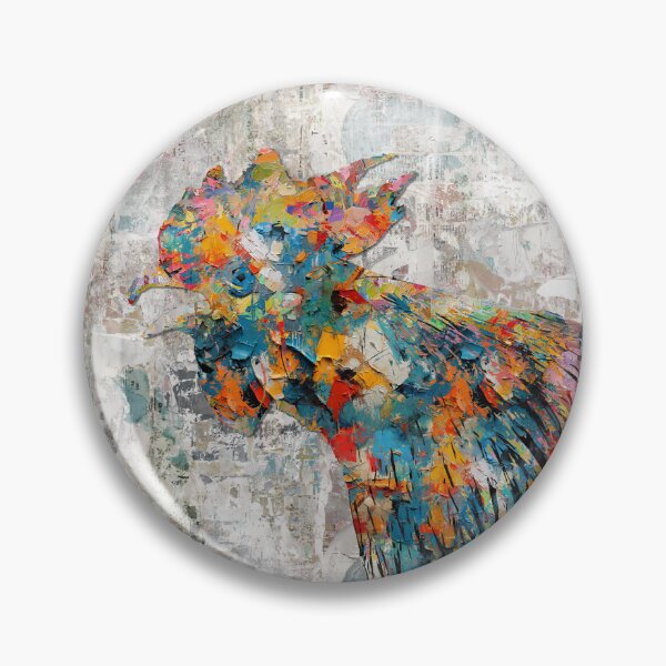 Item preview, Rooster in colorful brushstrokes  designed and sold by WesternExposure.