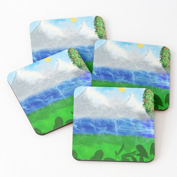 Item preview, Pure nature: snow-covered mountains behind Alpsee and green meadows designed and sold by Swissdesigns.