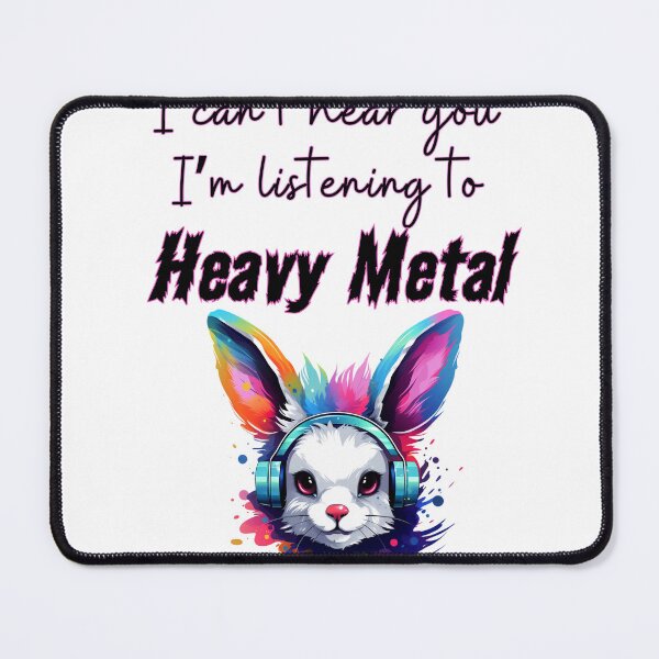 Item preview, Funny heavy metal rabbit designed and sold by Inklusivestyles.