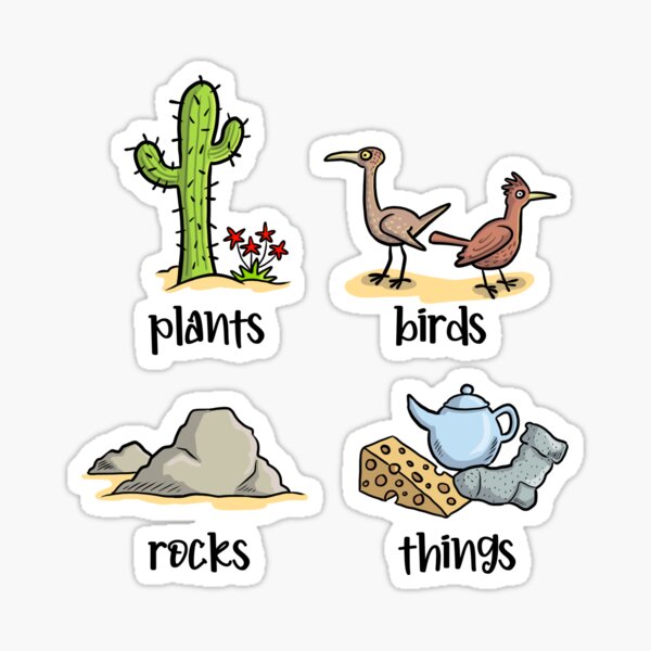 Item preview, Plants, birds, rocks, things. designed and sold by goddardcartoons.