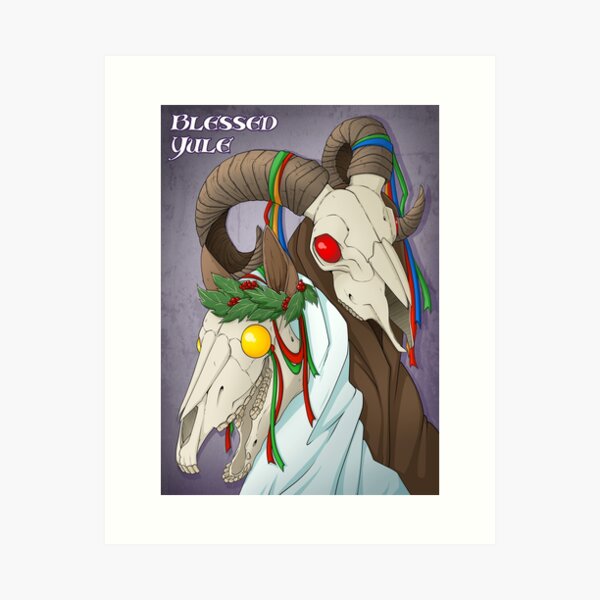 Blessed Yule (2022 Holiday Card) Art Print