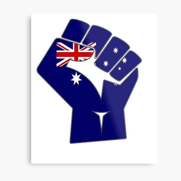 Item preview, Australian Flag Clenched Fist Design Aussie Pride designed and sold by Kiwi-Tienda2017.