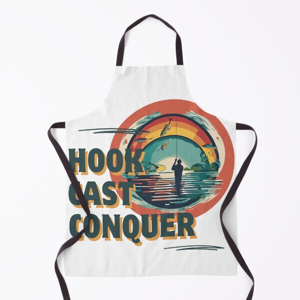 Item preview, Hook cast conquer angler fishing designed and sold by BreadnButter97.