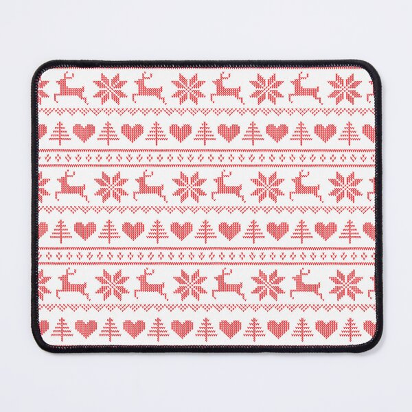 Artikelvorschau, Skandinavisches Design mit Fair-Isle-Muster in Rot und Weiß entworfen und verkauft von Nickwilljack.