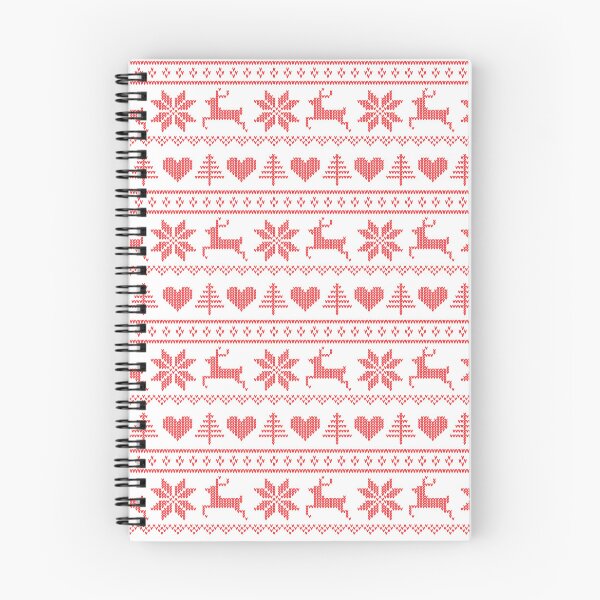Artikelvorschau, Skandinavisches Design mit Fair-Isle-Muster in Rot und Weiß entworfen und verkauft von Nickwilljack.