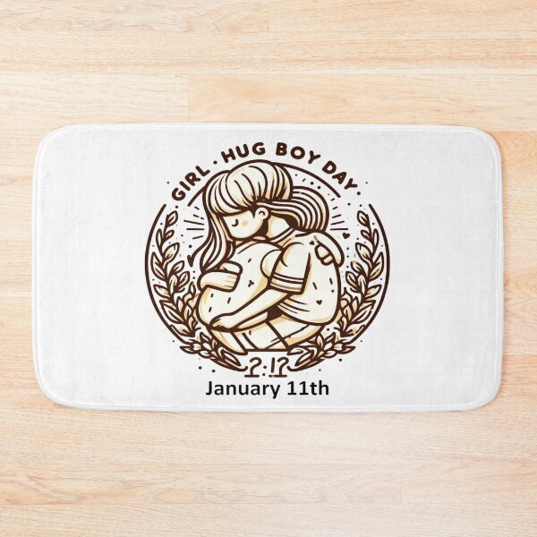 Item preview, Jan 11th - Girl Hug Boy Day designed and sold by CrankyOldDude.
