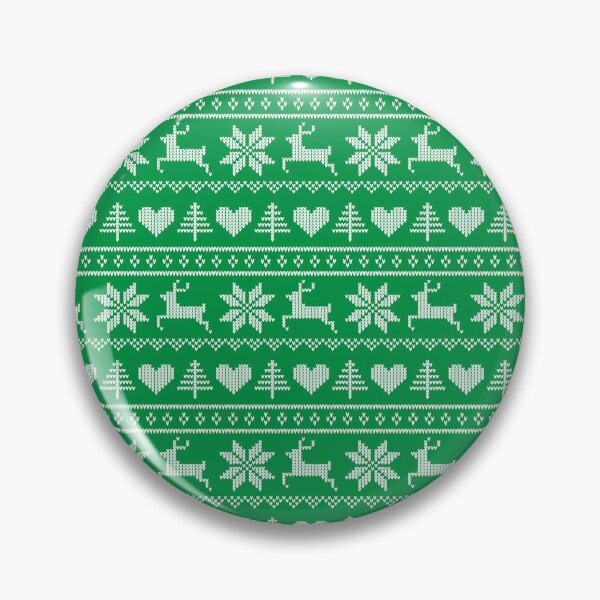 Item preview, Fair Isle Pattern Green and White Scandinavian Design designed and sold by Nickwilljack.