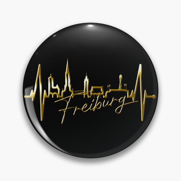 Item preview, Freiburg Skyline Heartbeat German Heart Love Freiburg designed and sold by EDcreations.