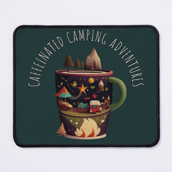 Item preview, Caffeinated Camping Adventures camping lover designed and sold by soma5.