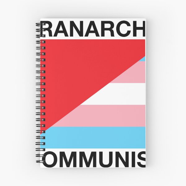 Item preview, Tranarcho-communist flag (offset text) designed and sold by beccaooo.