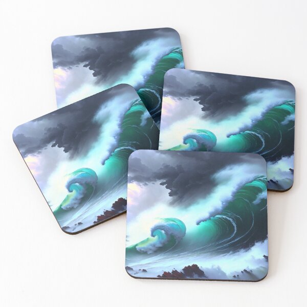 Item preview, Intense chaotic storm over a stormy ocean designed and sold by M-Y-A-R-T-.