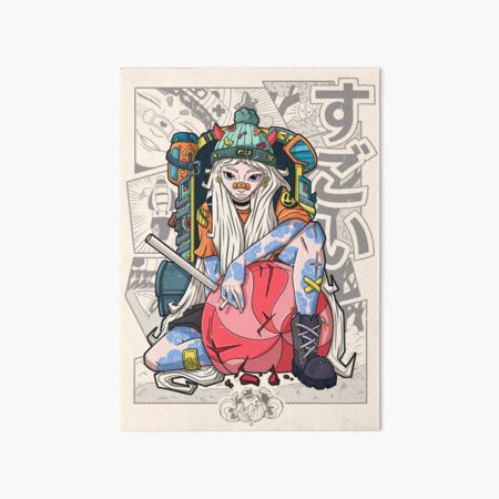Manga Anime Yokai Girl Art Board Print