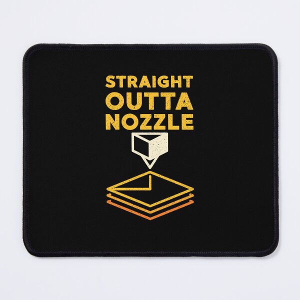 Item preview, Straight Outta Nozzle distressed creative design with 3d Printer Extruder designed and sold by venomousvector.