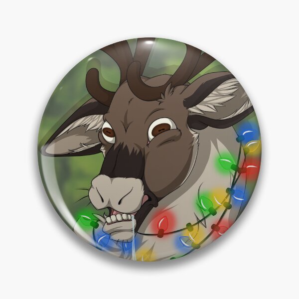 Festive Raindurr (2018 Holiday Card) Pin