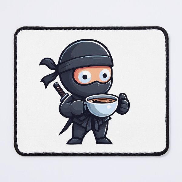 Item preview, Ninja Drinking Coffee designed and sold by Coffee Lifestyle.