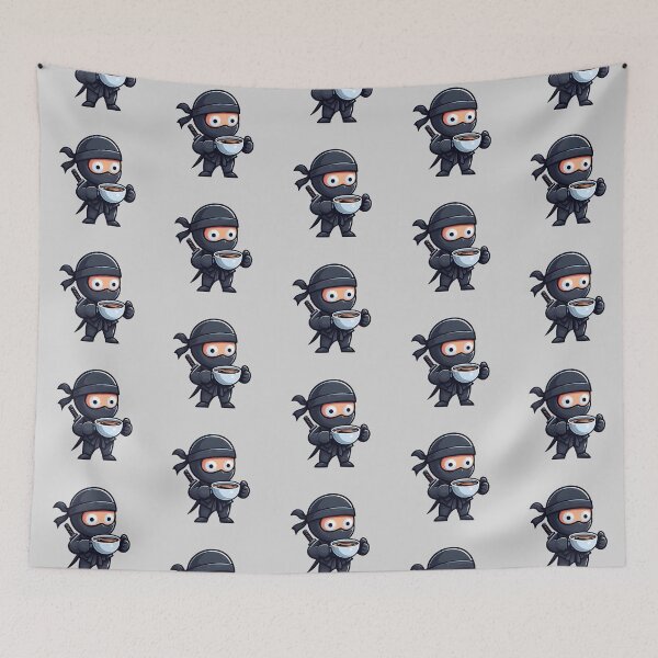 Item preview, Ninja Drinking Coffee designed and sold by Coffee Lifestyle.