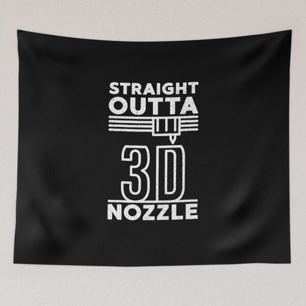 Item preview, Straight Outta Nozzle distressed Design with 3d Printer designed and sold by venomousvector.