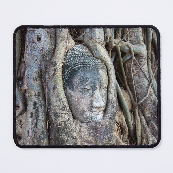 Item preview, Buddha Head In Banyan Tree Ayutthaya Thailand designed and sold by AJEvans.