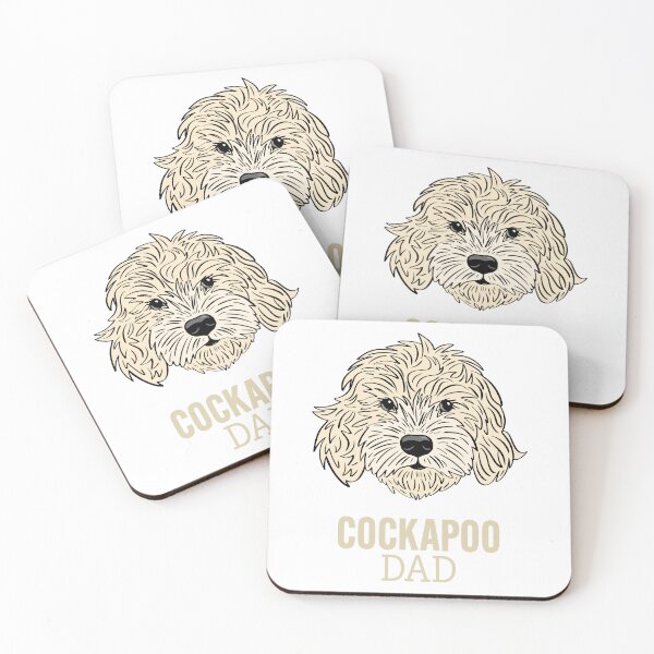 Item preview, Cockapoo Dad Cream cockapoo, cavapoo, labradoodle, yorkipoo design designed and sold by laurendemoet.