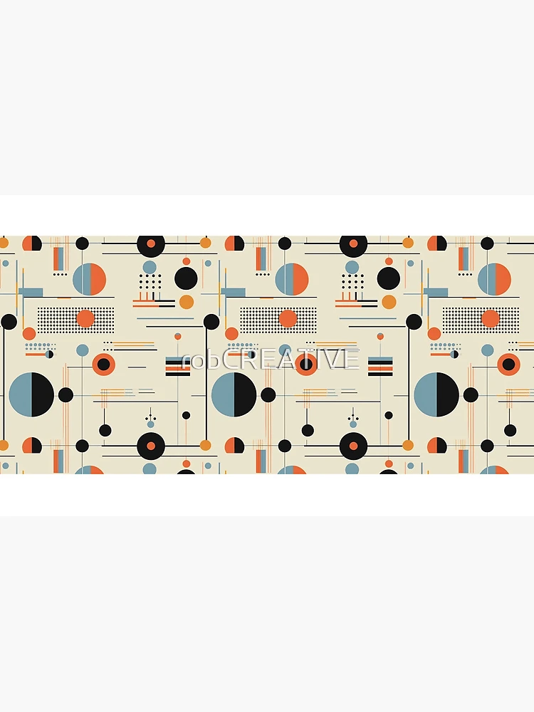 Thumbnail 4 of 4, Coffee Mug, Geometric Abstract Retro Pattern designed and sold by rob art | illustration.