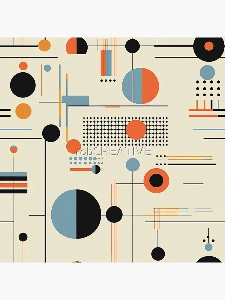 Thumbnail 7 of 7, Framed Art Print, Geometric Abstract Retro Pattern designed and sold by rob art | illustration.