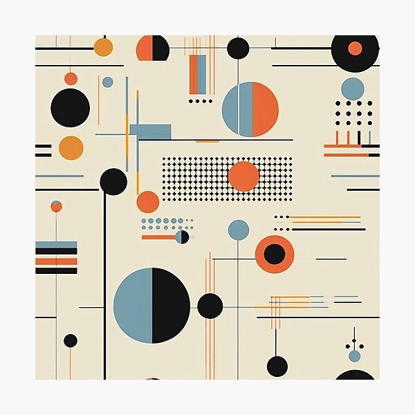 Item preview, Geometric Abstract Retro Pattern designed and sold by rob art | illustration.