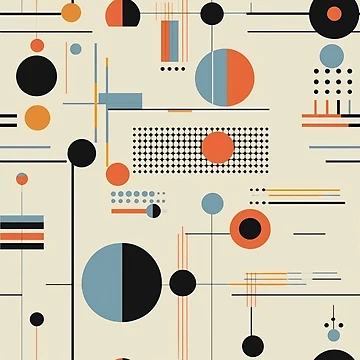 Artwork thumbnail, Geometric Abstract Retro Pattern by rob art | illustration