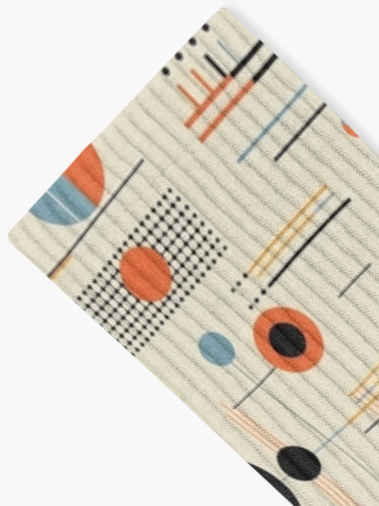 Thumbnail 2 of 5, Socks, Geometric Abstract Retro Pattern designed and sold by rob art | illustration.