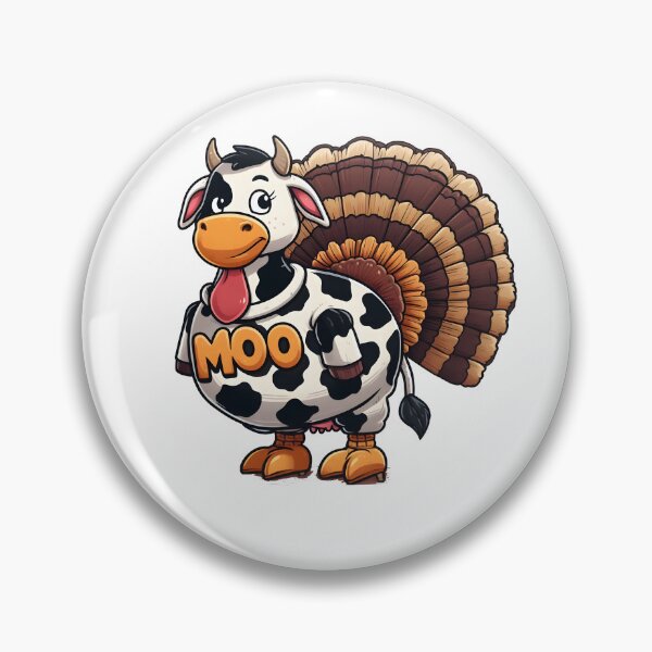 Item preview, Turkey Moo Funny Thanksgiving designed and sold by GalaxyGraffiti.