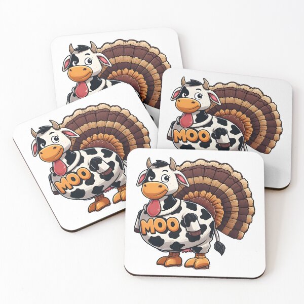 Item preview, Turkey Moo Funny Thanksgiving designed and sold by GalaxyGraffiti.