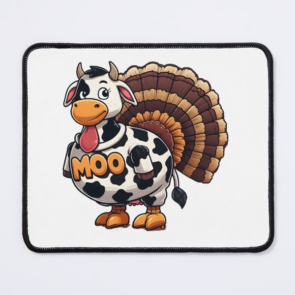 Item preview, Turkey Moo Funny Thanksgiving designed and sold by GalaxyGraffiti.