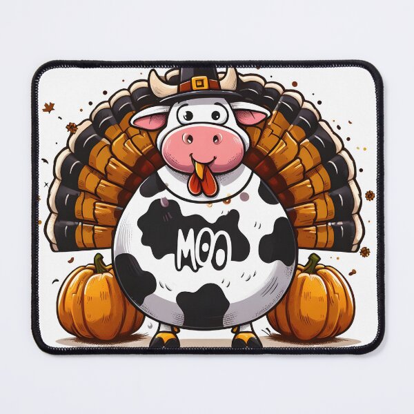 Item preview, Turkey Moo Funny Thanksgiving designed and sold by GalaxyGraffiti.