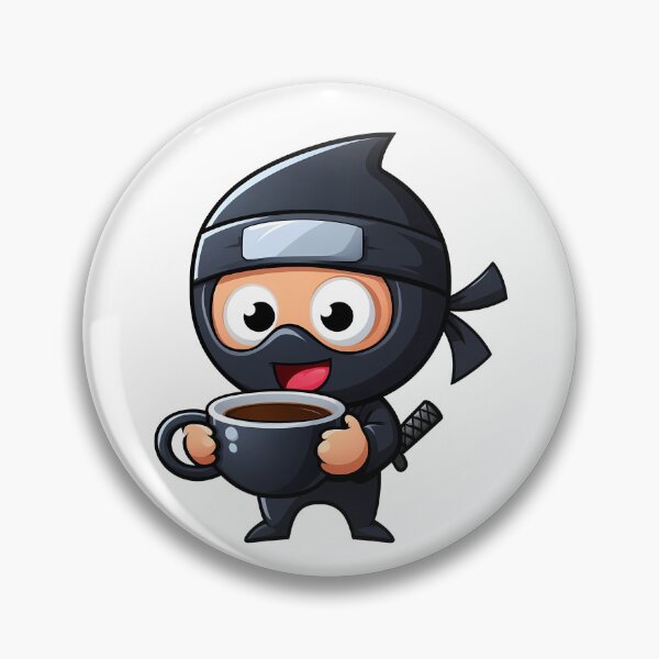 Item preview, Ninja Drinking Coffee designed and sold by Coffee Lifestyle.