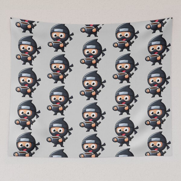 Item preview, Ninja Drinking Coffee designed and sold by Coffee Lifestyle.