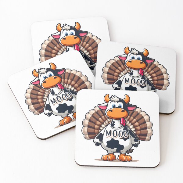 Item preview, Turkey Moo Funny Thanksgiving designed and sold by GalaxyGraffiti.