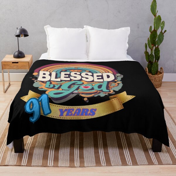 Item preview, BLESSED BY GOD 91 YEARS designed and sold by carlos crane.