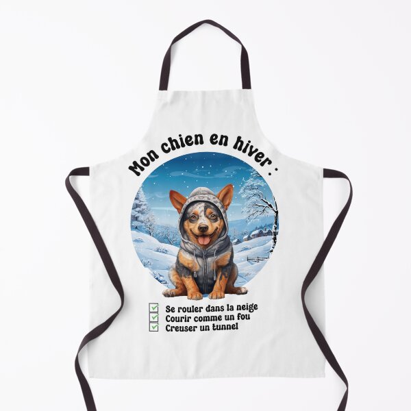 Item preview, Australian Cattle Dog (Australian Cattle) in winter, fun and cute in French designed and sold by isaweb.
