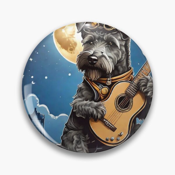 Item preview, Kerry Blue Terrier Strumming the Stars: A Celestial Jam Session designed and sold by Fenomena Designs.