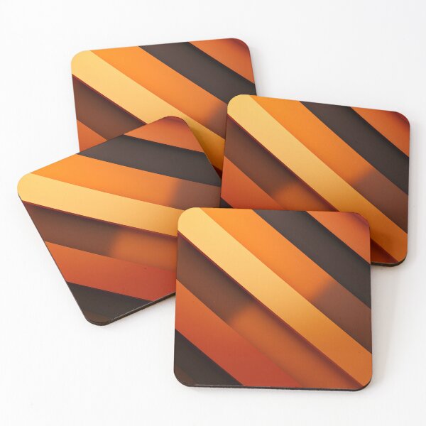 Item preview, Abstract orange diagonal stripes designed and sold by workshoot.