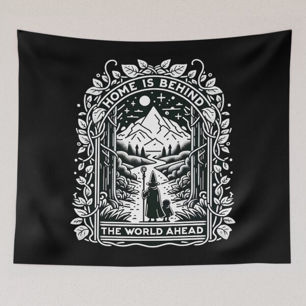 Item preview, The Road to Adventure - Home is Behind, the World Ahead - Fantasy designed and sold by Fenay Designs.