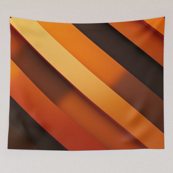 Item preview, Abstract orange diagonal stripes designed and sold by workshoot.