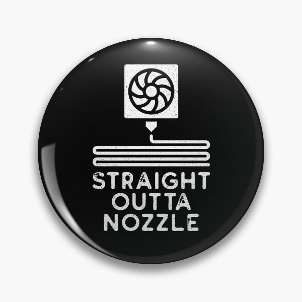 Item preview, 3d Printer Extruder and Filament Distressed Modern Design - Straight Outta Nozzle designed and sold by venomousvector.