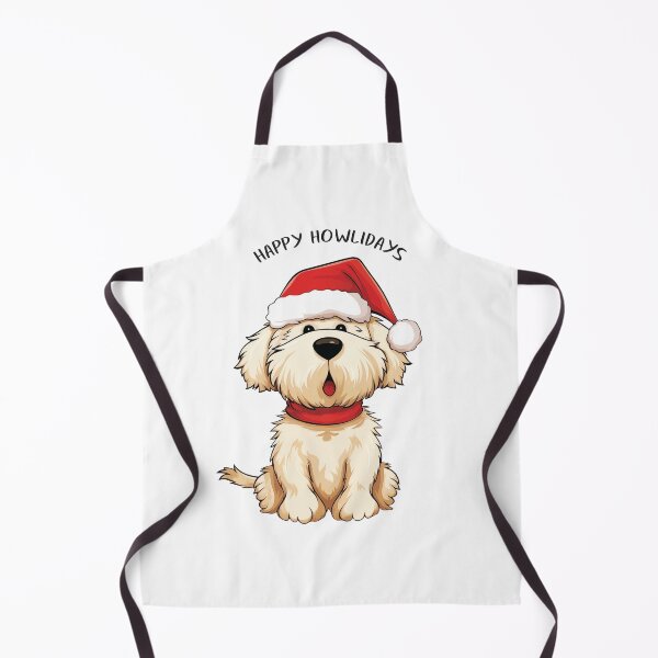 Item preview, Funny Cute Cream, Gold Christmas Dog - 'Happy Howlidays' designed and sold by wotsthis.