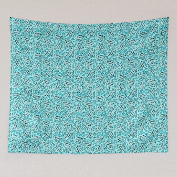 Item preview, Just Keep Swimming in Blue designed and sold by KrisInStitches.