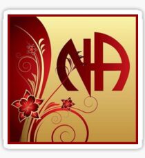 Narcotics Anonymous ~ Florals and Vampy Red Sticker