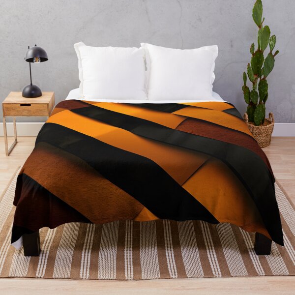 Item preview, Abstract orange diagonal stripes designed and sold by workshoot.