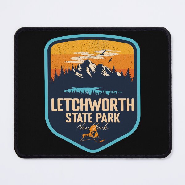 Item preview, Letchworth State Park New York - NY Sunset Grunge Texture Badge Forest and Wilderness  designed and sold by mountainfad.
