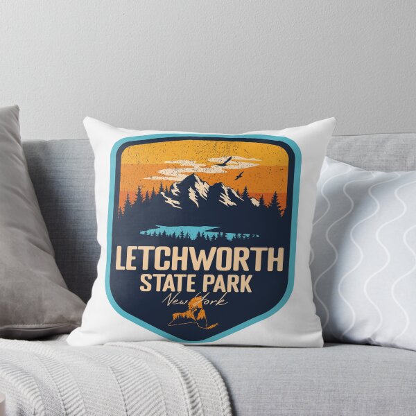 Item preview, Letchworth State Park New York - NY Sunset Grunge Texture Badge Forest and Wilderness  designed and sold by mountainfad.